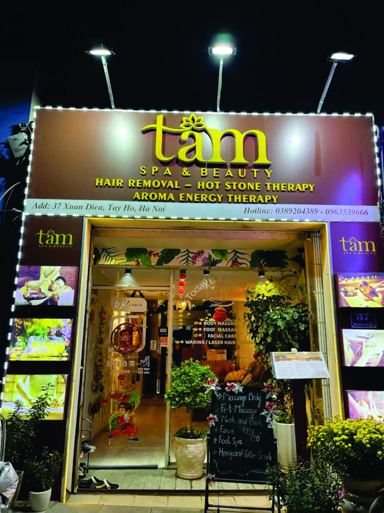 Biển spa đơn giản