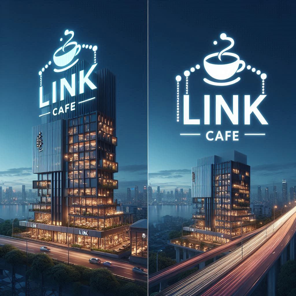 Biển hiệu và logo quán cafe