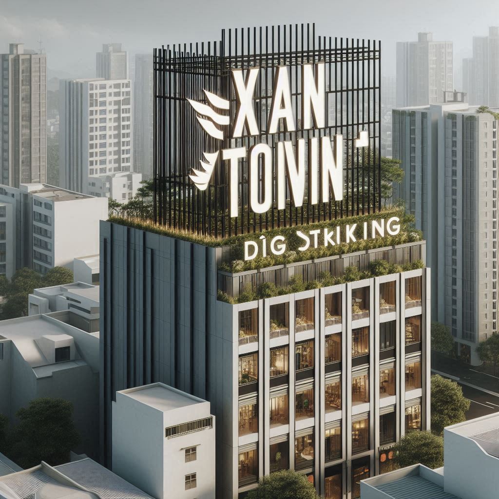 Biển hiệu toà nhà cao tầng